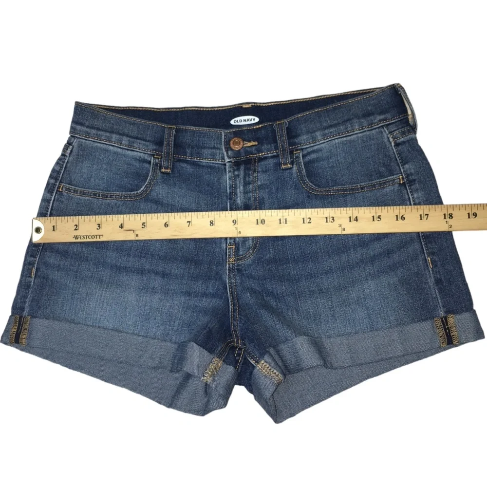 Old Navy Blue Denim Stretch Jean Shorts - Women’s Size 6 - Picture 4 of 12
